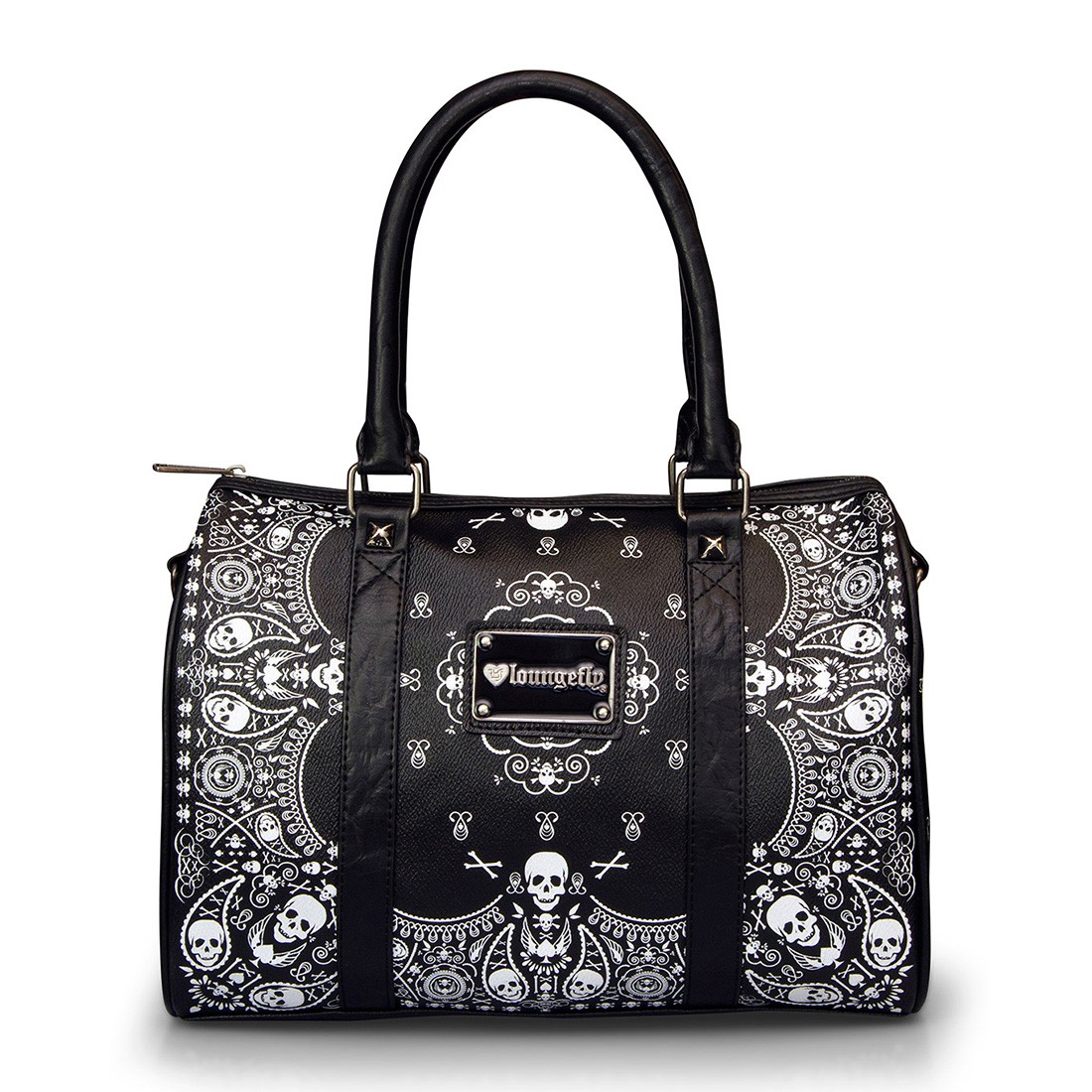 Loungefly Bandana Skull Duffel Bag