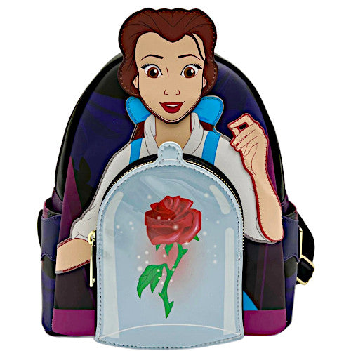 Loungefly Beauty And The Beast Belle Enchanted Rose Mini Backpack