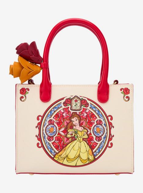 Loungefly Beauty and the Beast Belle Stained Glass Portrait Crossbody Bag