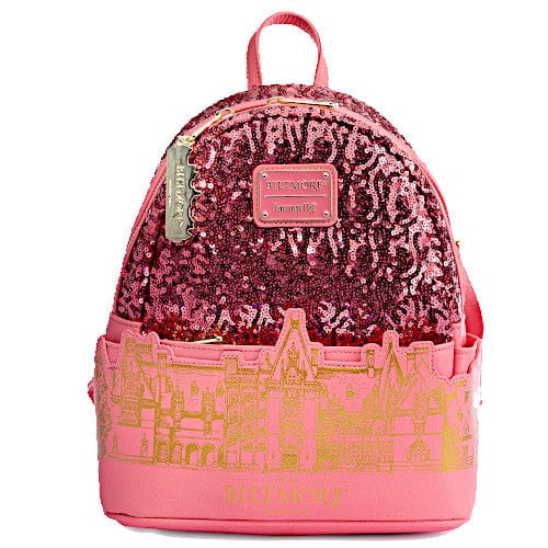 Loungefly Biltmore Pink Sequin Mini Backpack