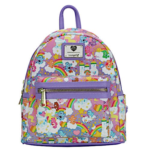 Loungefly Care Bears Rainbow AOP Mini Backpack