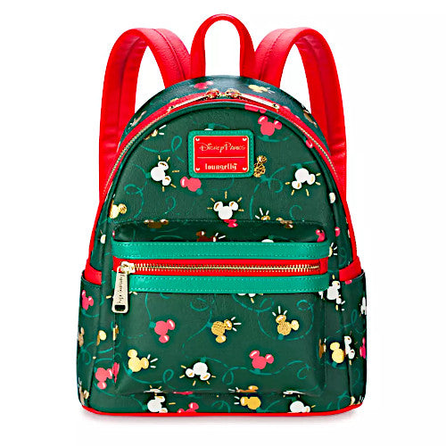 Loungefly Christmas Mickey Mouse Holiday Lights Mini Backpack