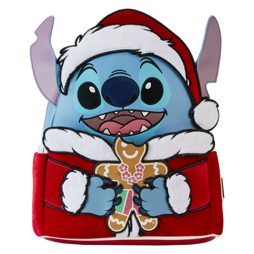 Loungefly Christmas Stitch As Santa Cosplay Mini Backpack