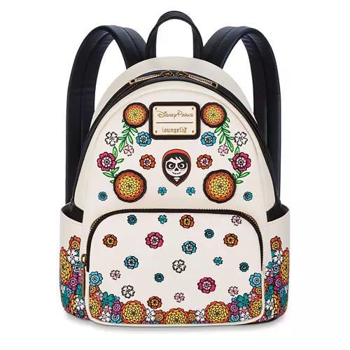 Loungefly Coco Miguel Floral Mini Backpack