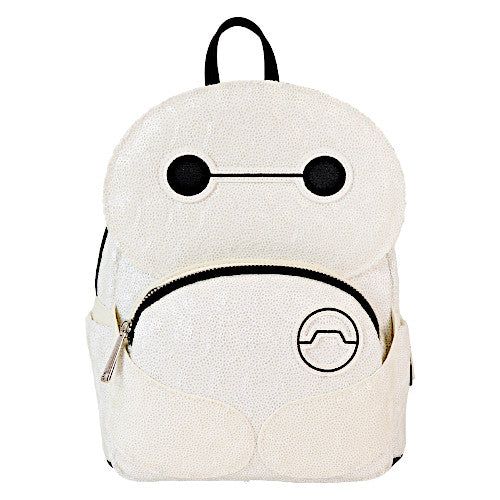 Loungefly D23 2024 Big Hero 6 Baymax Sequin Cosplay Mini Backpack