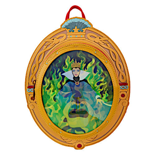 Loungefly D23 2024 Snow White Evil Queen Magic Mirror Lenticular Mini Backpack
