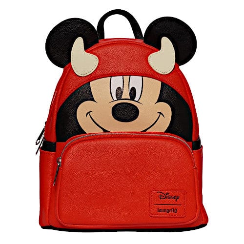 Loungefly Devil Mickey Mouse Glow Cosplay Mini Backpack