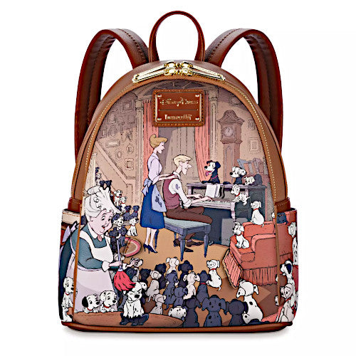 Loungefly Disney 100 Decades 1960s 101 Dalmatians Piano Scene Mini Backpack