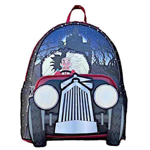 Loungefly Disney 101 Dalmatians Cruella De Vil Villain Castle Series Mini Backpack