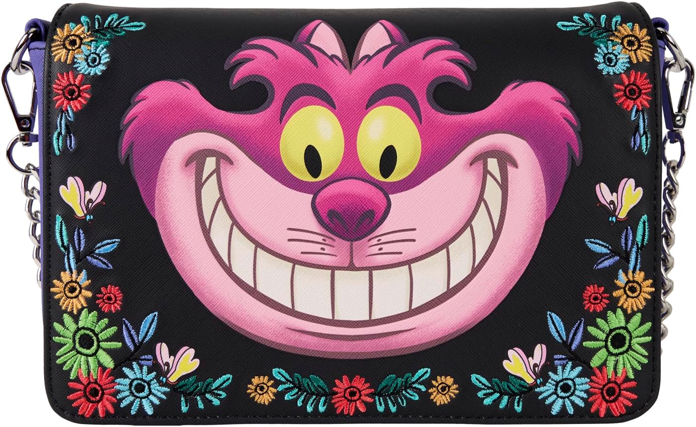 Loungefly Disney Alice in Wonderland Cheshire Cat Crossbody Bag