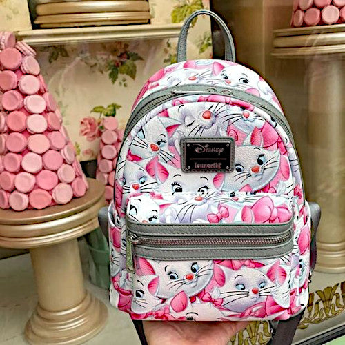 Loungefly Disney Aristocats Marie AOP Mini Backpack
