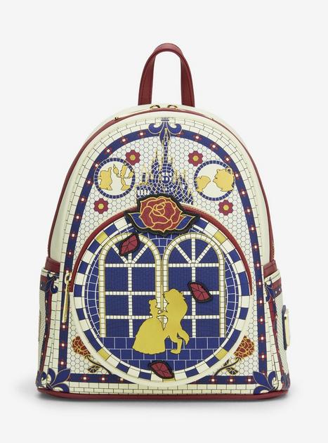 Loungefly Disney Beauty and the Beast Mosaic Mini Backpack