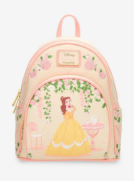 Loungefly Disney Beauty and The Beast Quilted Tea Time Belle Mini Backpack