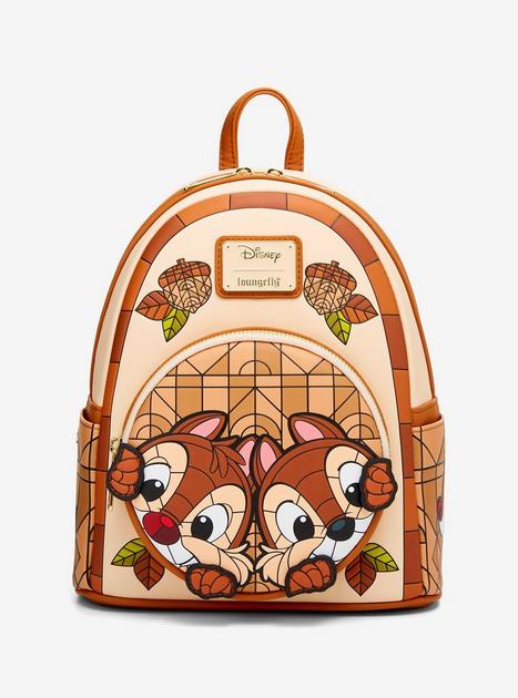 Loungefly Disney Chip & Dale Stained Glass Mini Backpack