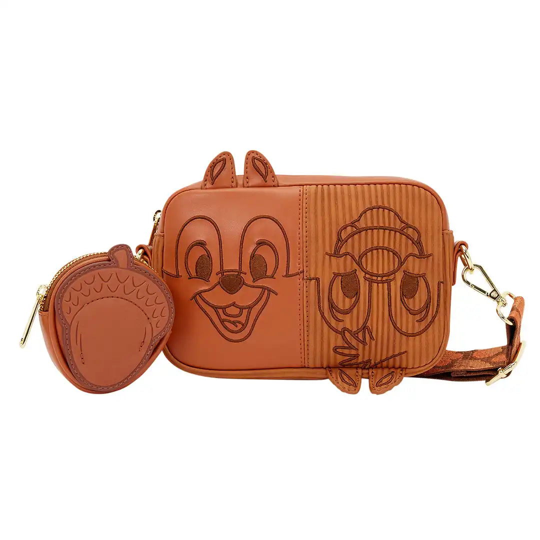 Loungefly Disney Chip 'n' Dale Sling Crossbody Bag with Coin Bag