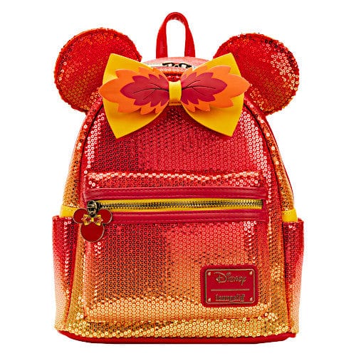 Loungefly Disney Fall Sequin Minnie Mouse Ombre Mini Backpack