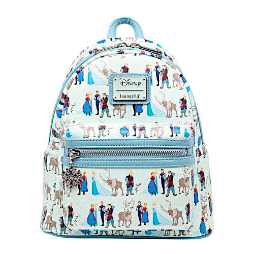Loungefly Disney Frozen Arendelle Character AOP Mini Backpack
