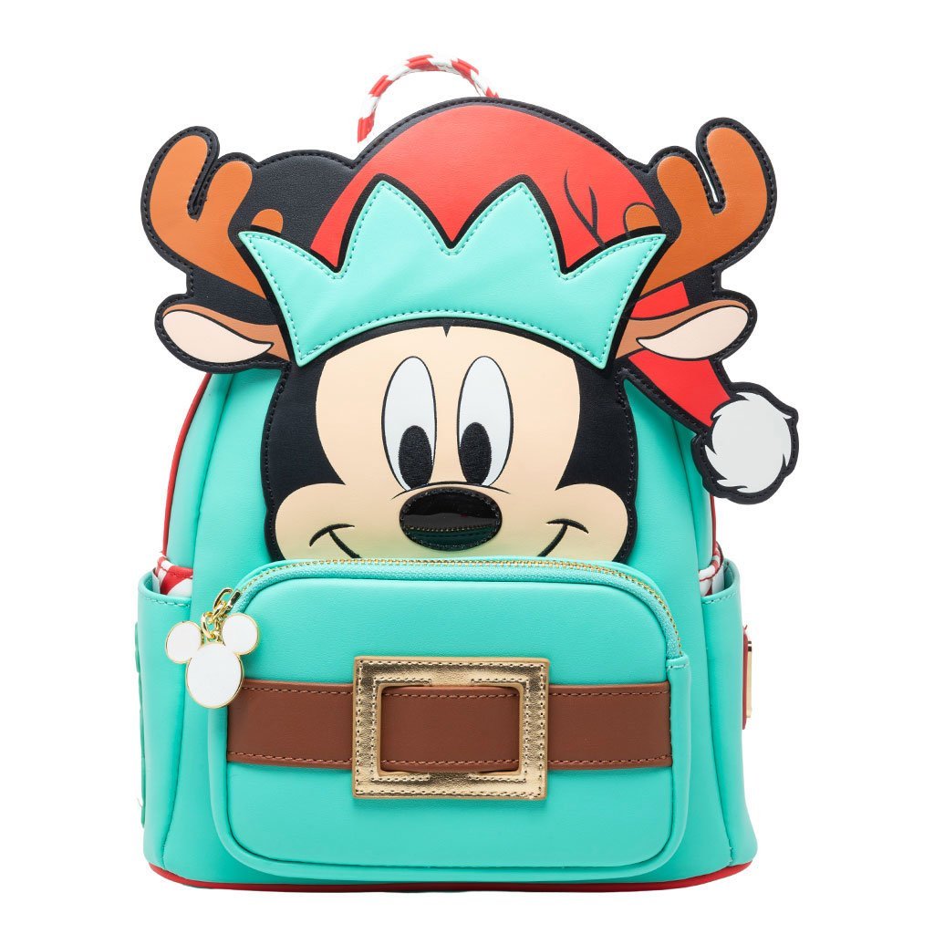 Loungefly Disney Light Up Mickey Mouse Reindeer Cosplay Mini Backpack