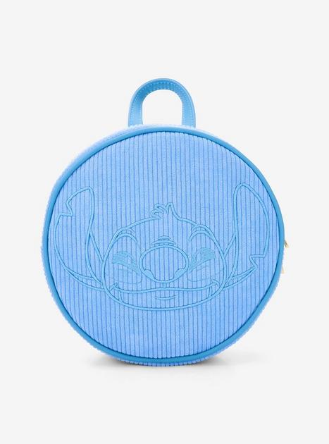 Loungefly Disney Lilo & Stitch Corduroy Embroidered Stitch Convertible Mini Backpack