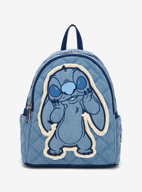 Loungefly Disney Lilo & Stitch Denim Patchwork Mini Backpack