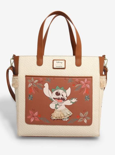 Loungefly Disney Lilo & Stitch Hula Stitch Floral Convertible Tote Bag