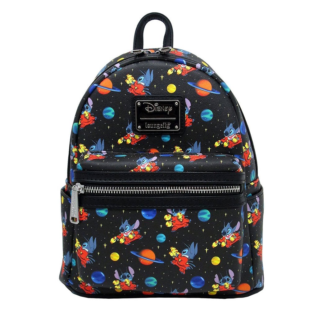Loungefly Disney Lilo & Stitch in Space Allover Print Mini Backpack
