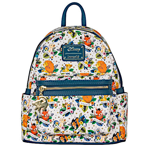 Loungefly Disney Lion King Tattoo AOP Mini Backpack