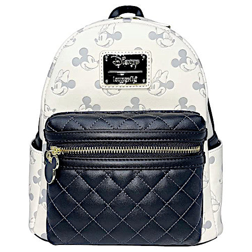 Loungefly Disney Mickey & Minnie Mouse Debossed AOP Mini Backpack