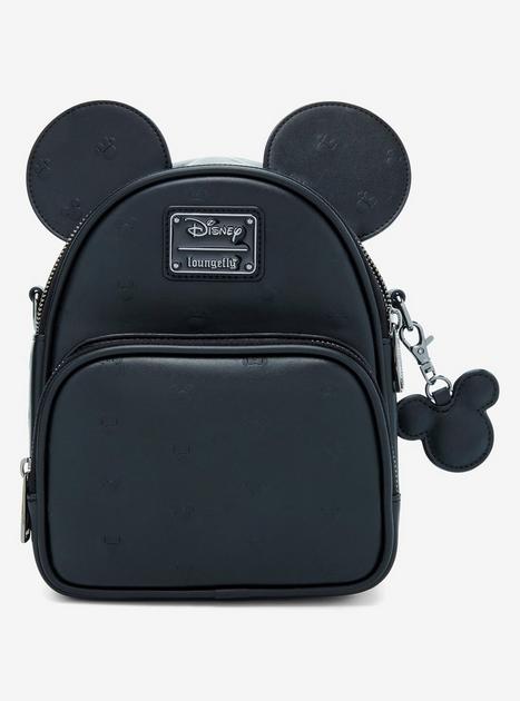 Loungefly Disney Mickey & Minnie Mouse Silhouette Allover Embossed Convertible Mini Backpack