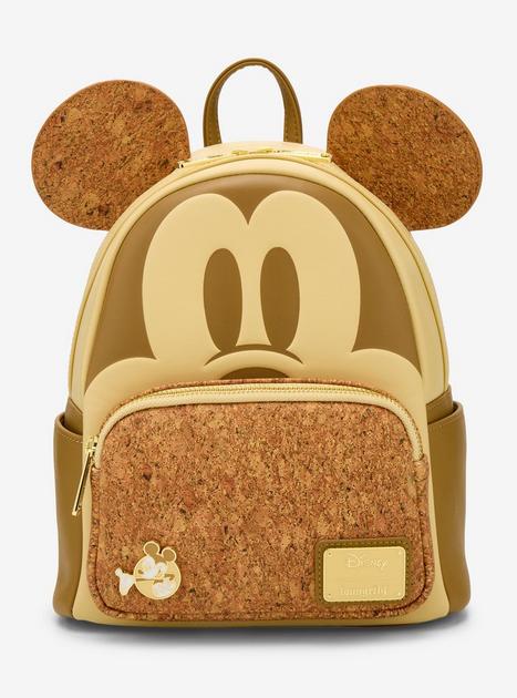 Loungefly Disney Mickey Mouse Corkboard Pin Display Ears Mini Backpack with Pin