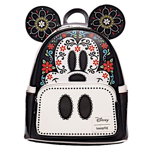 Loungefly Disney Mickey Mouse Dia De Los Muertos Sugar Skull Mickey Mini-Backpack
