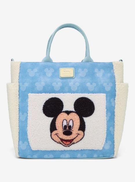 Loungefly Disney Mickey Mouse Sherpa Convertible Tote Bag