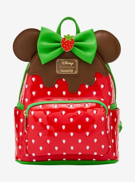 Loungefly Disney Minnie Mouse Chocolate Dipped Strawberry Ears Scented Mini Backpack