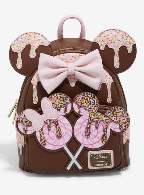 Loungefly Disney Minnie Mouse Chocolate Lollipop Ears Mini Backpack