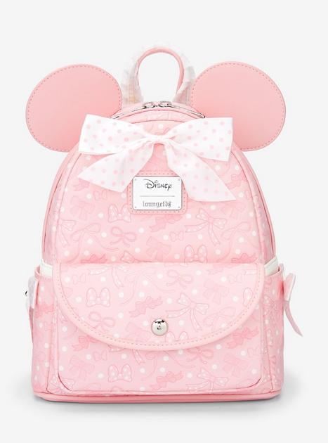 Loungefly Disney Minnie Mouse Debossed Bows Mini Backpack