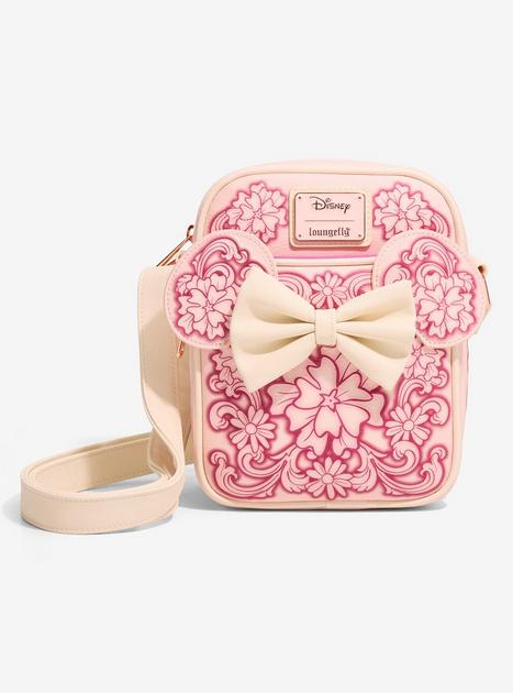 Loungefly Disney Minnie Mouse Floral Ears Crossbody Bag