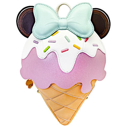Loungefly Disney Minnie Mouse Ice Cream Convertible Mini Backpack