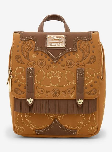 Loungefly Disney Minnie Mouse Western Patterned Mini Backpack