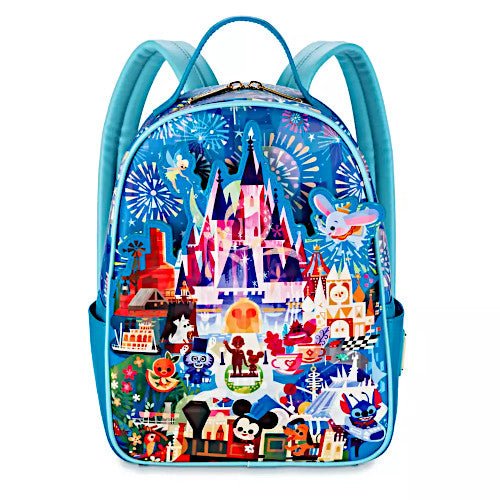 Loungefly Disney Parks Joey Chou Collection Mini Backpack