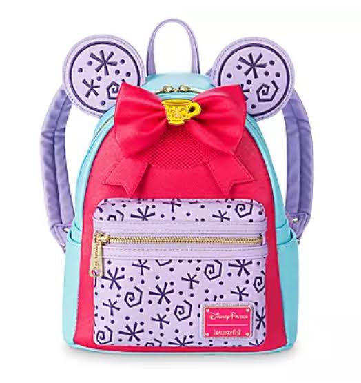 Loungefly Disney Parks Teacups Minnie Main Attraction MMMA Mini Backpack