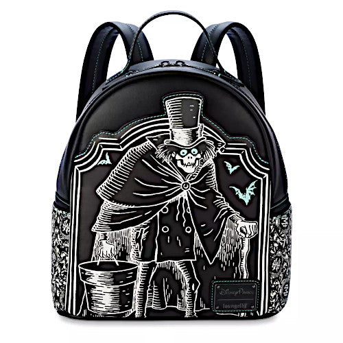 Loungefly Disney Parks The Haunted Mansion Hatbox Ghost Glow Mini Backpack