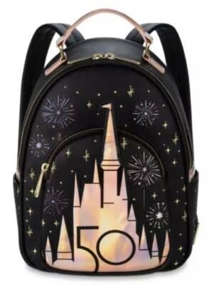 Loungefly Disney Parks Walt Disney World 50th Anniversary Grand Finale Mini Backpack