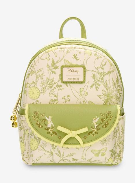 Loungefly Disney Peter Pan Tinker Bell Floral Allover Print Mini Backpack