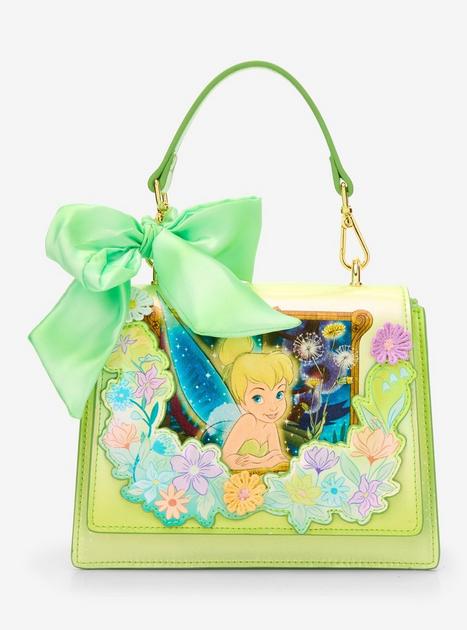 Loungefly Disney Peter Pan Tinker Bell Flower Iridescent Crossbody Bag