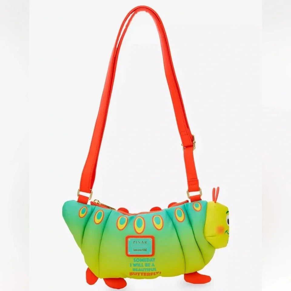 Loungefly Disney Pixar A Bug's Life Heimlich Figural Crossbody Bag