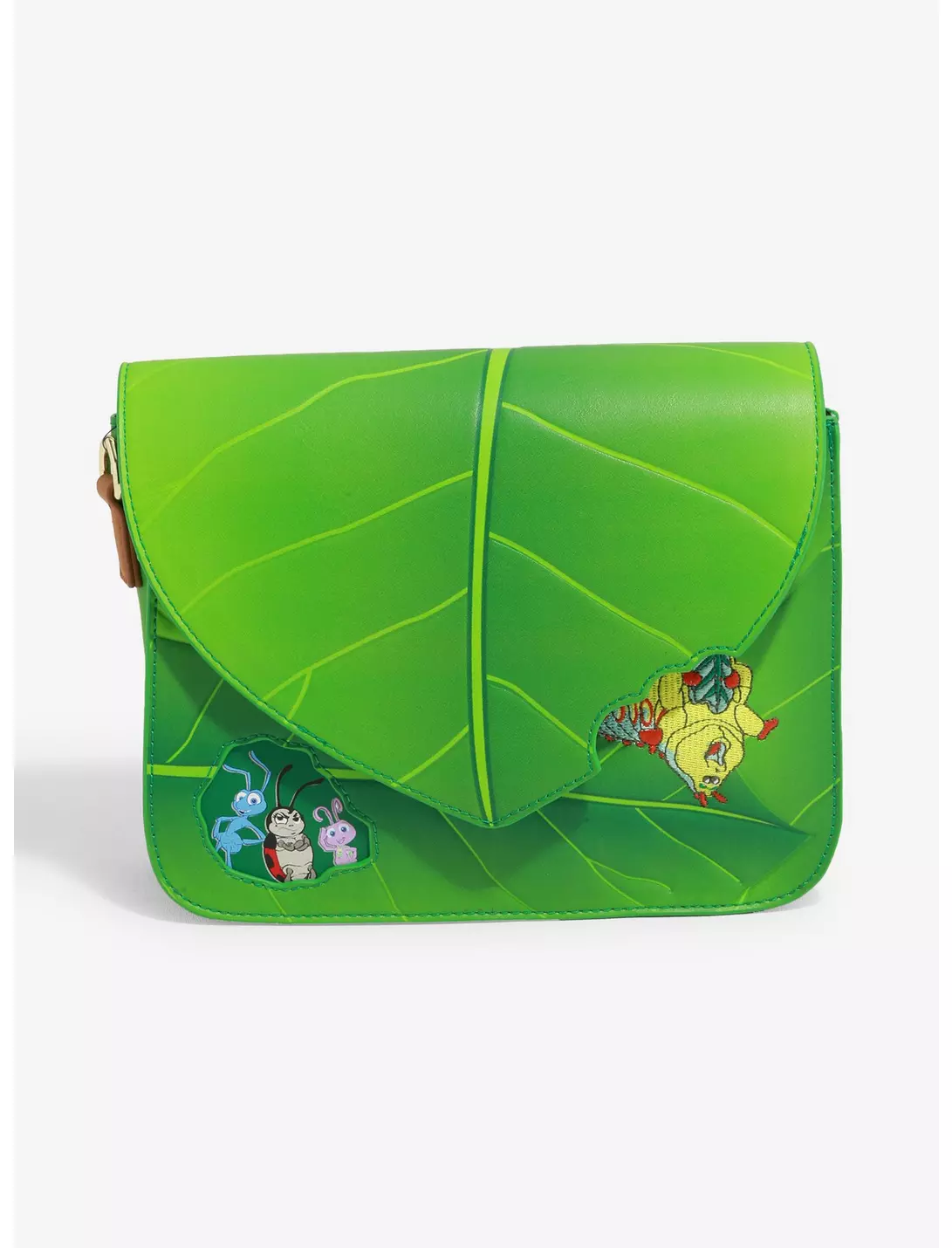 Loungefly Disney Pixar A Bug's Life Leaf Crossbody Bag