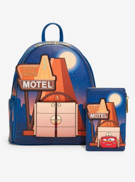 Loungefly Disney Pixar Cars Cozy Cone Motel Glow-in-the-Dark Mini Backpack