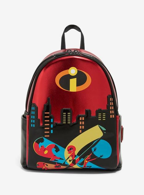 Loungefly Disney Pixar The Incredibles Family Metallic Mini Backpack