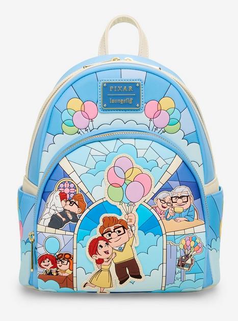 Loungefly Disney Pixar Up Carl & Ellie Stained Glass Mini Backpack