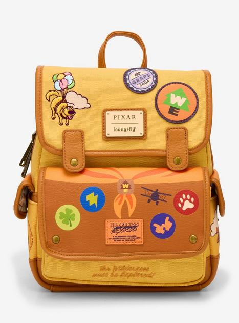 Loungefly Disney Pixar Up Patchwork Canvas Min Backpack